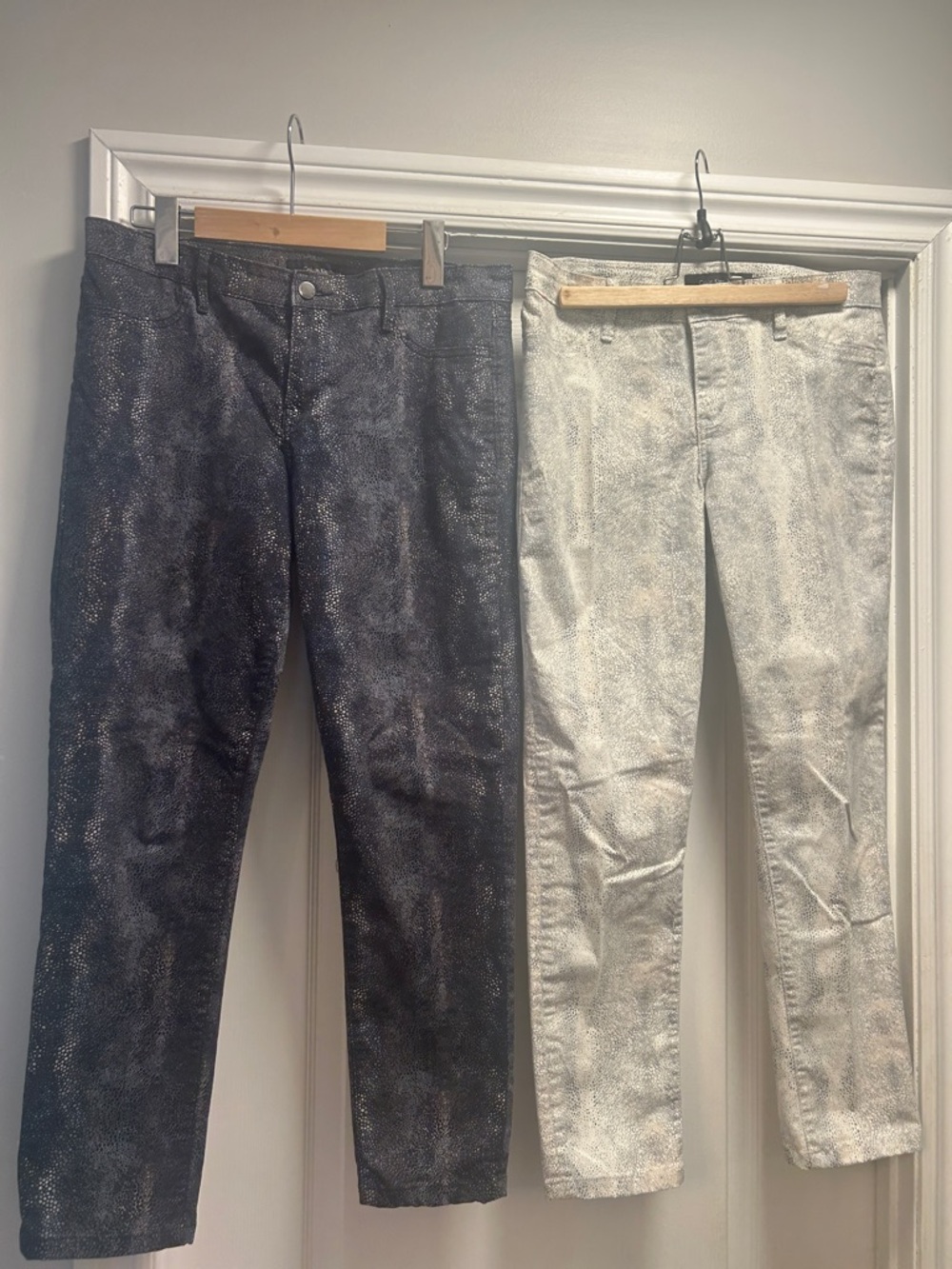 Calvin Klein Two snakeskin-print pants. Very stylish. Size 10